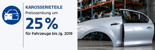 Ford Original Karosserieteile jetzt dauerhaft 25% günstiger!
